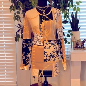 D&co. Denim and company blouse